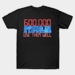 600.000 Hours in a Lifetime - Lex Fridman Twitter Quote Fan Design T-Shirt